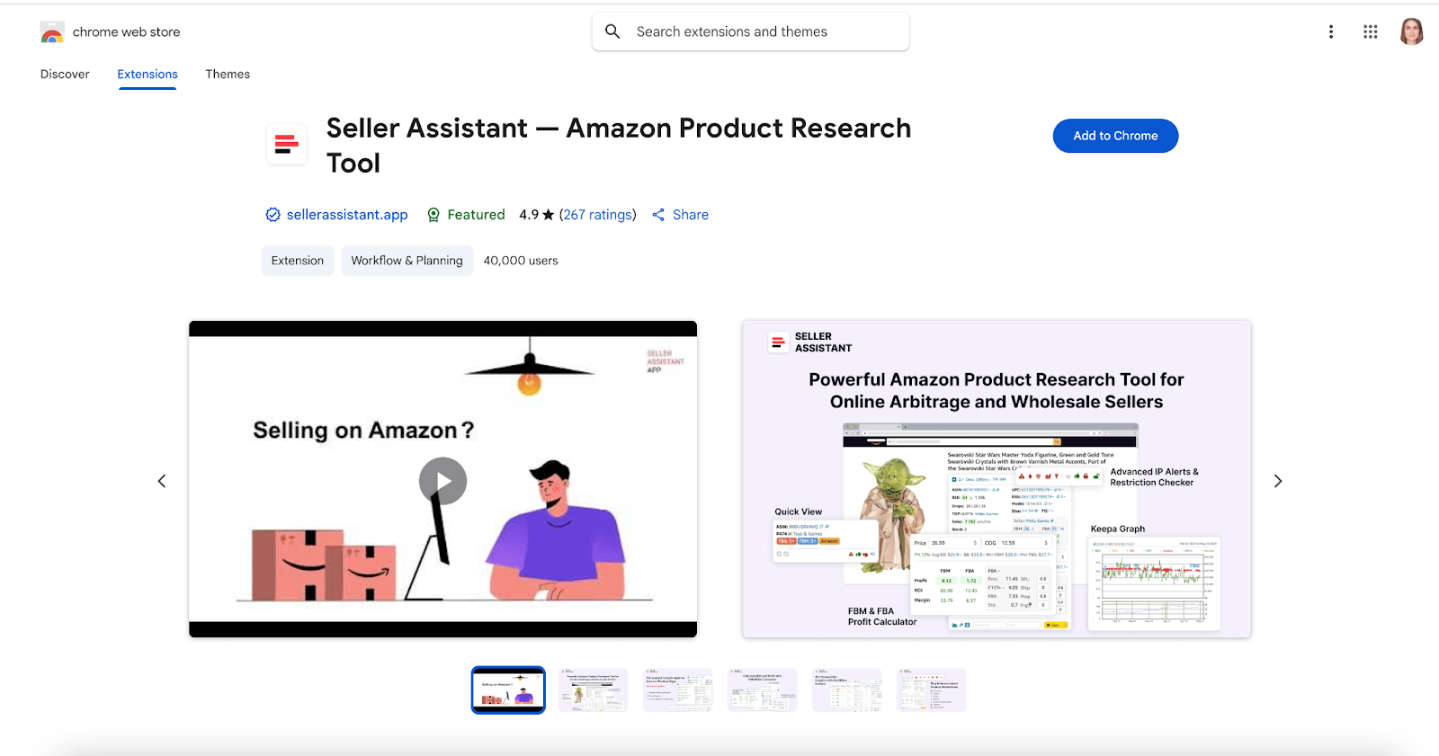 Redirect to the Chrome Store