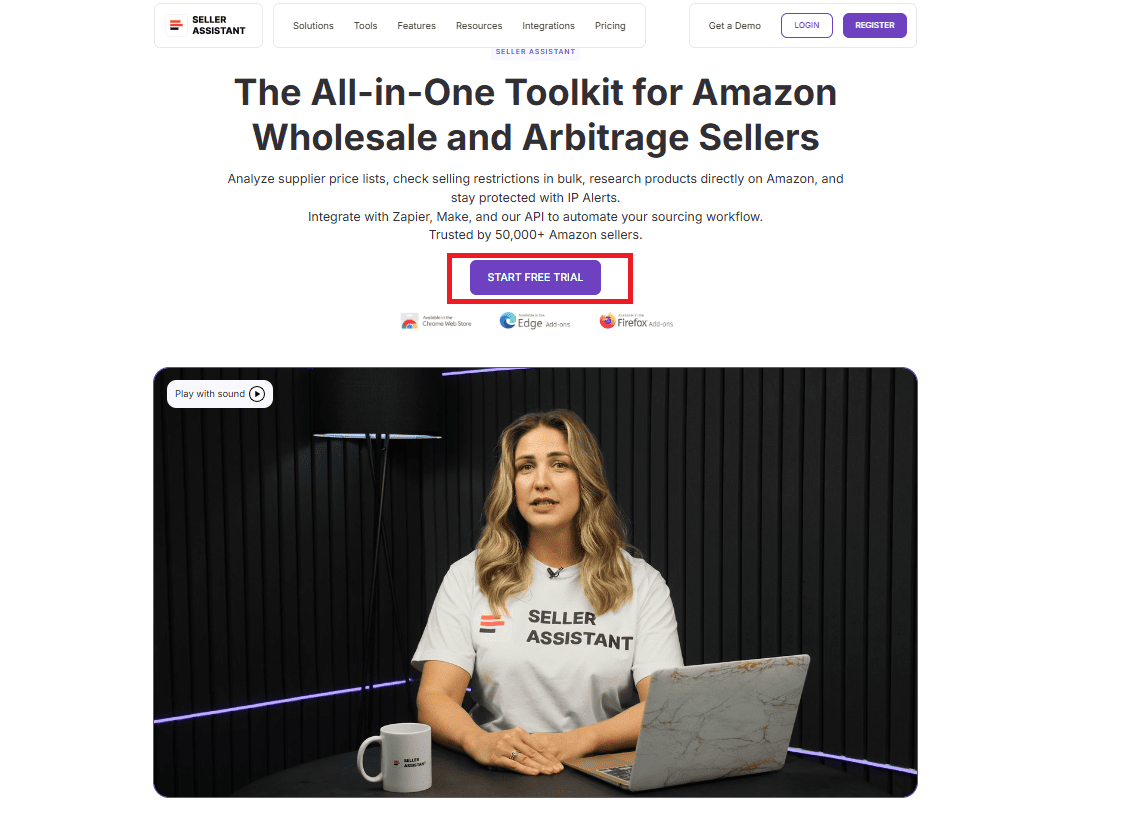 Go to Seller Assistant website