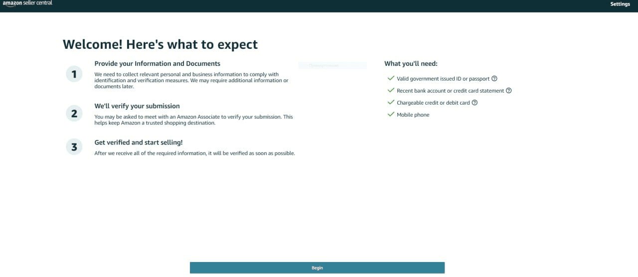 Prepare your business and personal details