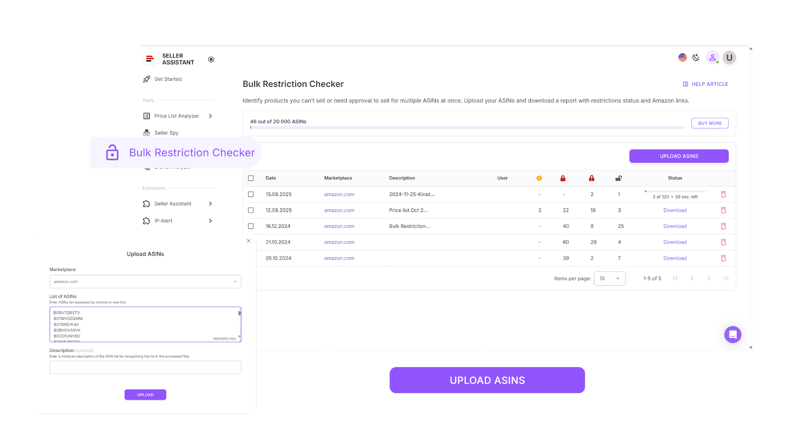 Bulk Restriction Checker