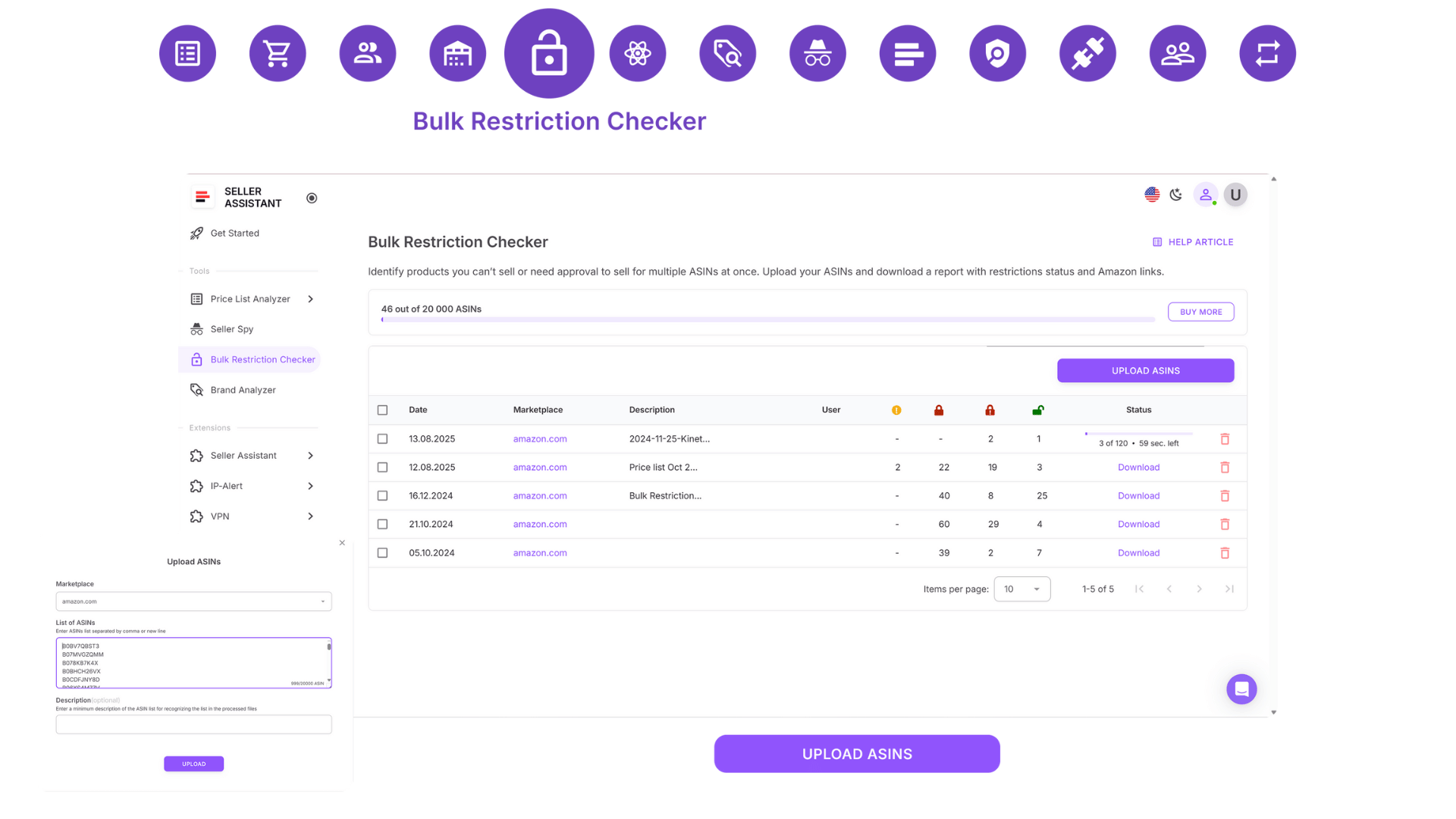 Bulk Restriction Checker
