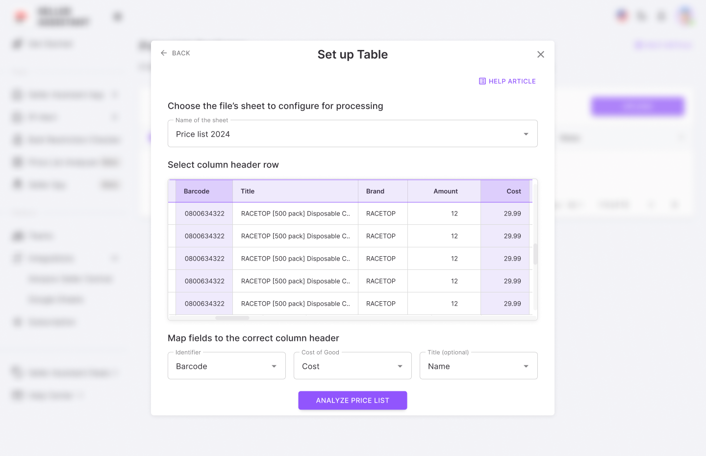 Set up your wholesale list
