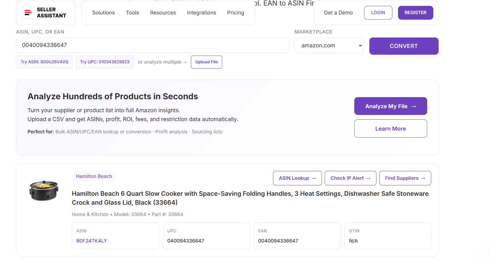 Review the ASIN and product details
