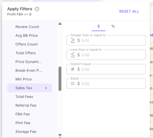 Фильтры по временным рамкам и моделям