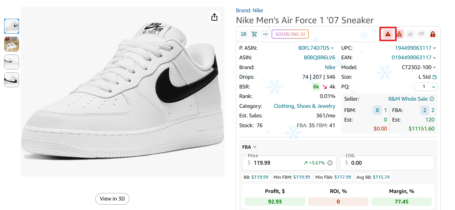 Items with IP Complaints 