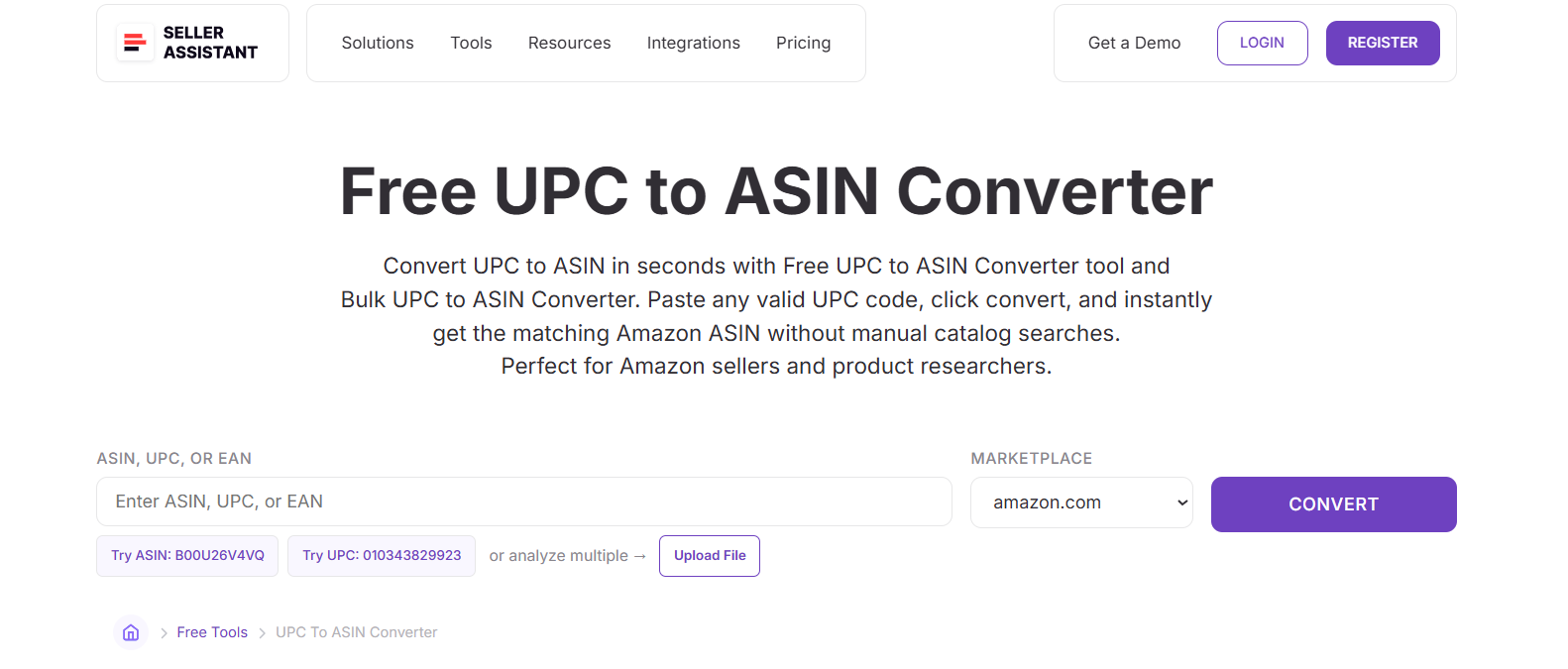 Free UPC to ASIN Converter
