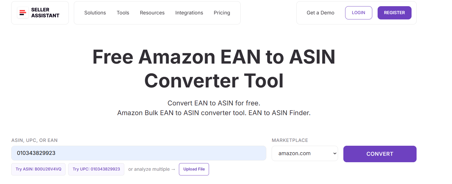 Free EAN to ASIN Converter
