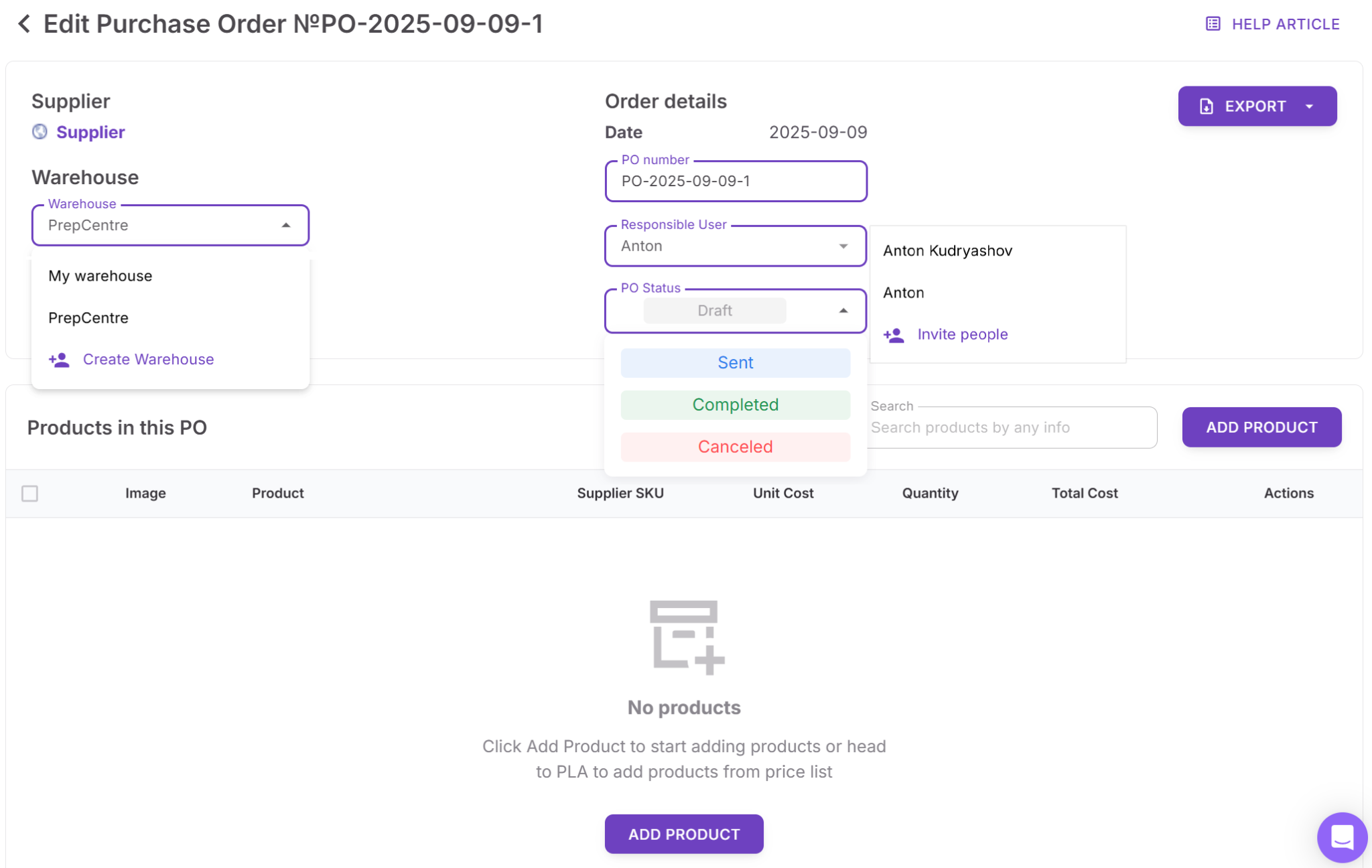 Review and customize the draft
