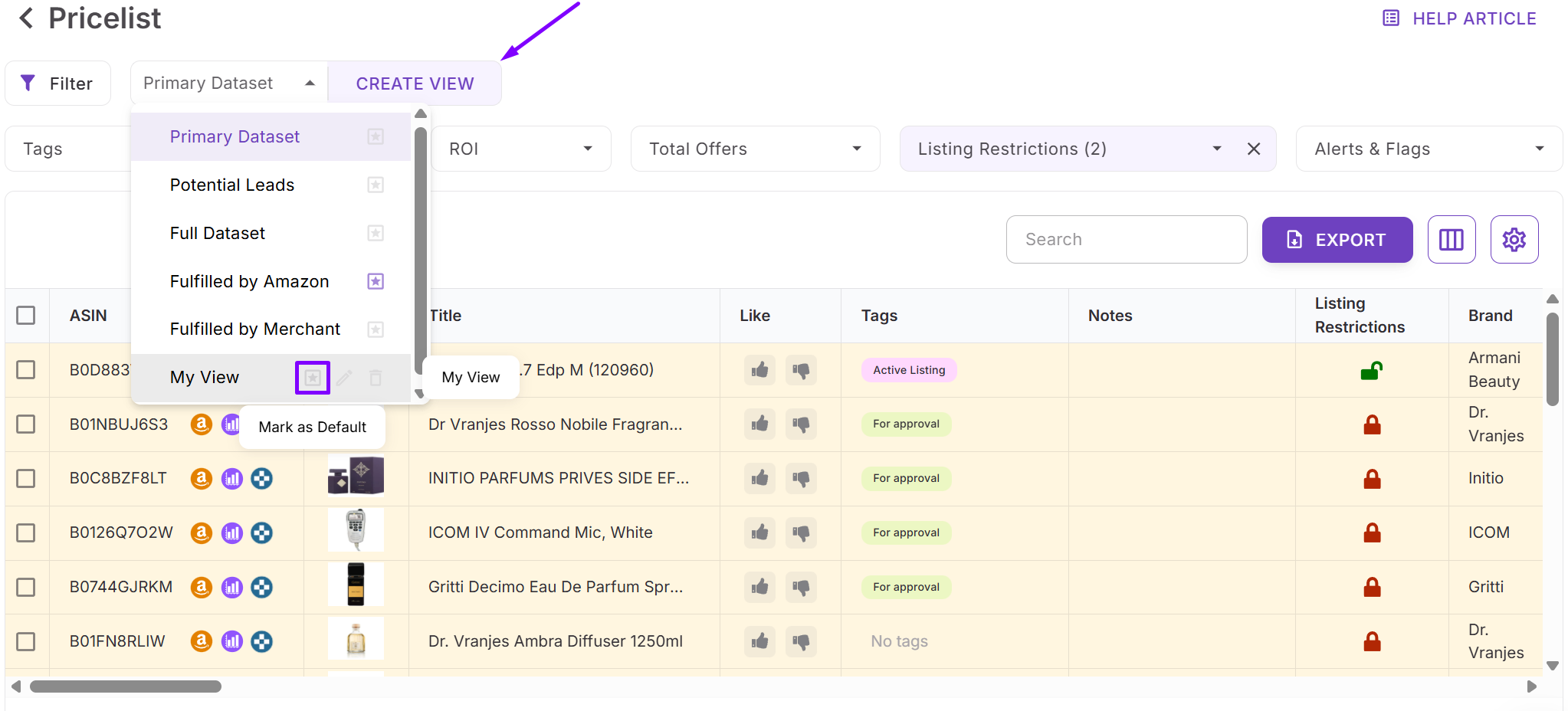 Сохраните и повторно используйте вашу настройку