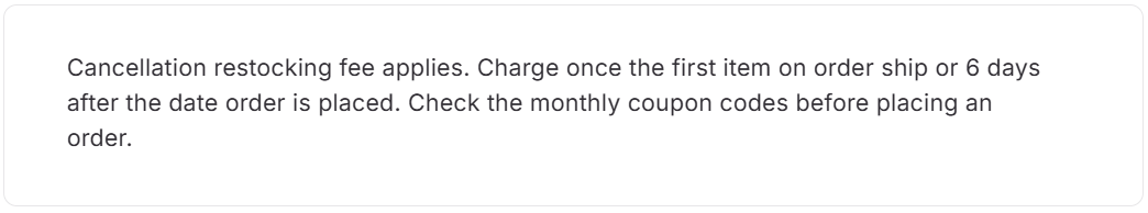 Заметки в профиле поставщика