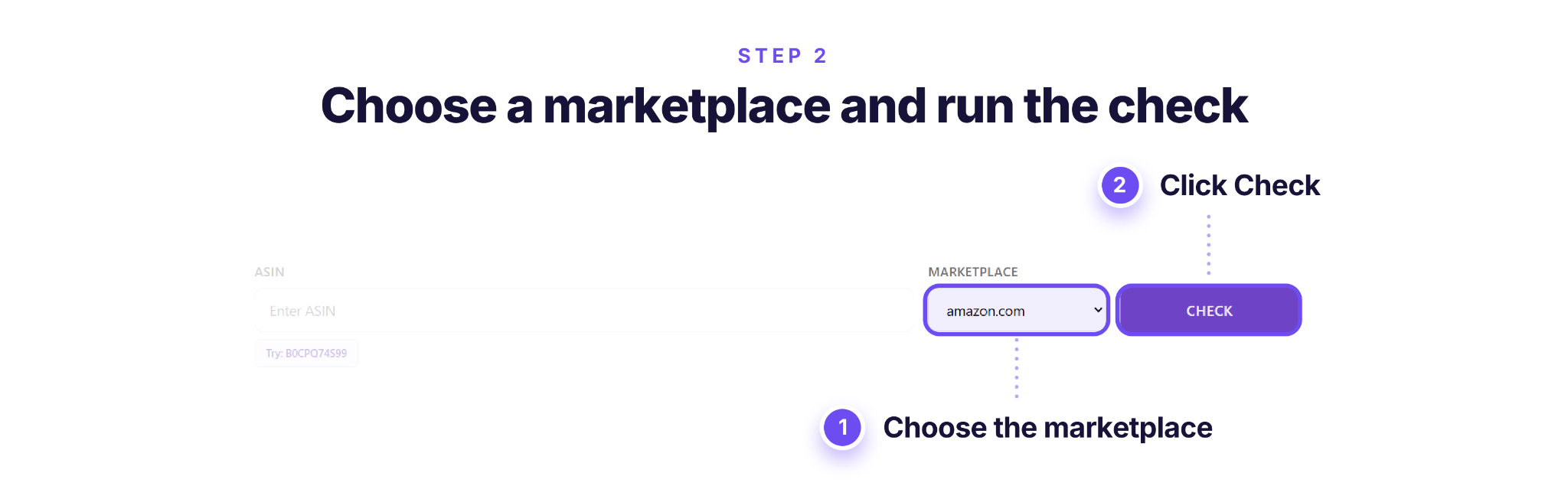 Paso 2. Selecciona el marketplace y ejecuta la comprobación