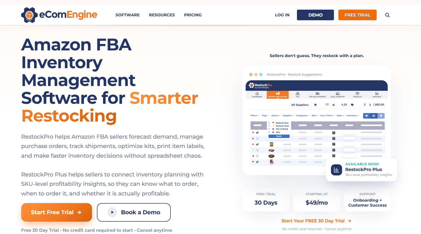 RestockPro: лучшее решение для рекомендаций по пополнению FBA