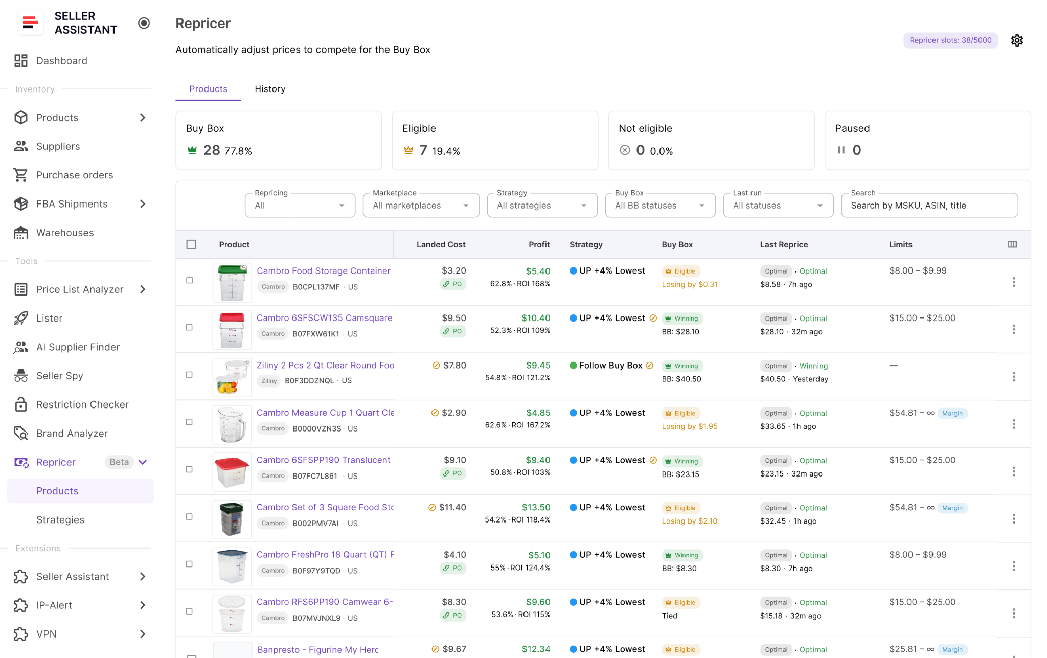 Seller Assistant Repricer