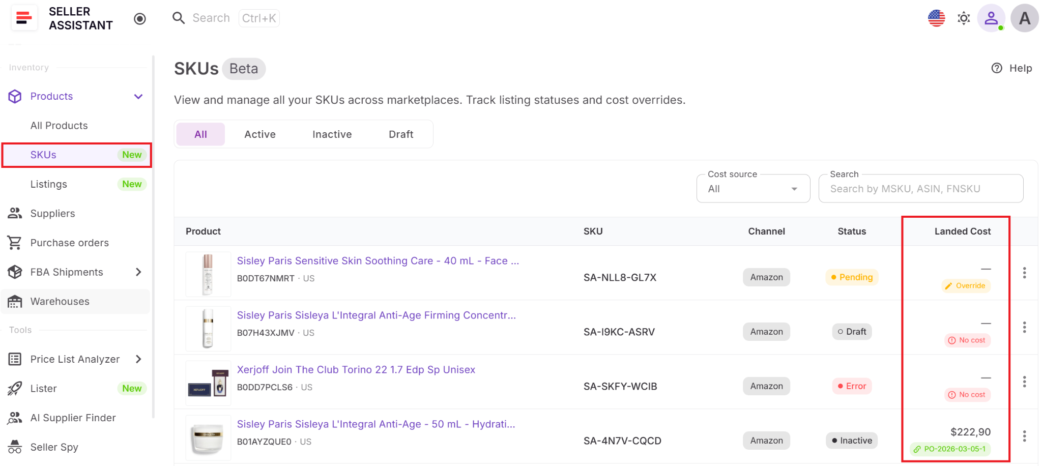 Paso 1. Abre la SKUs Tool