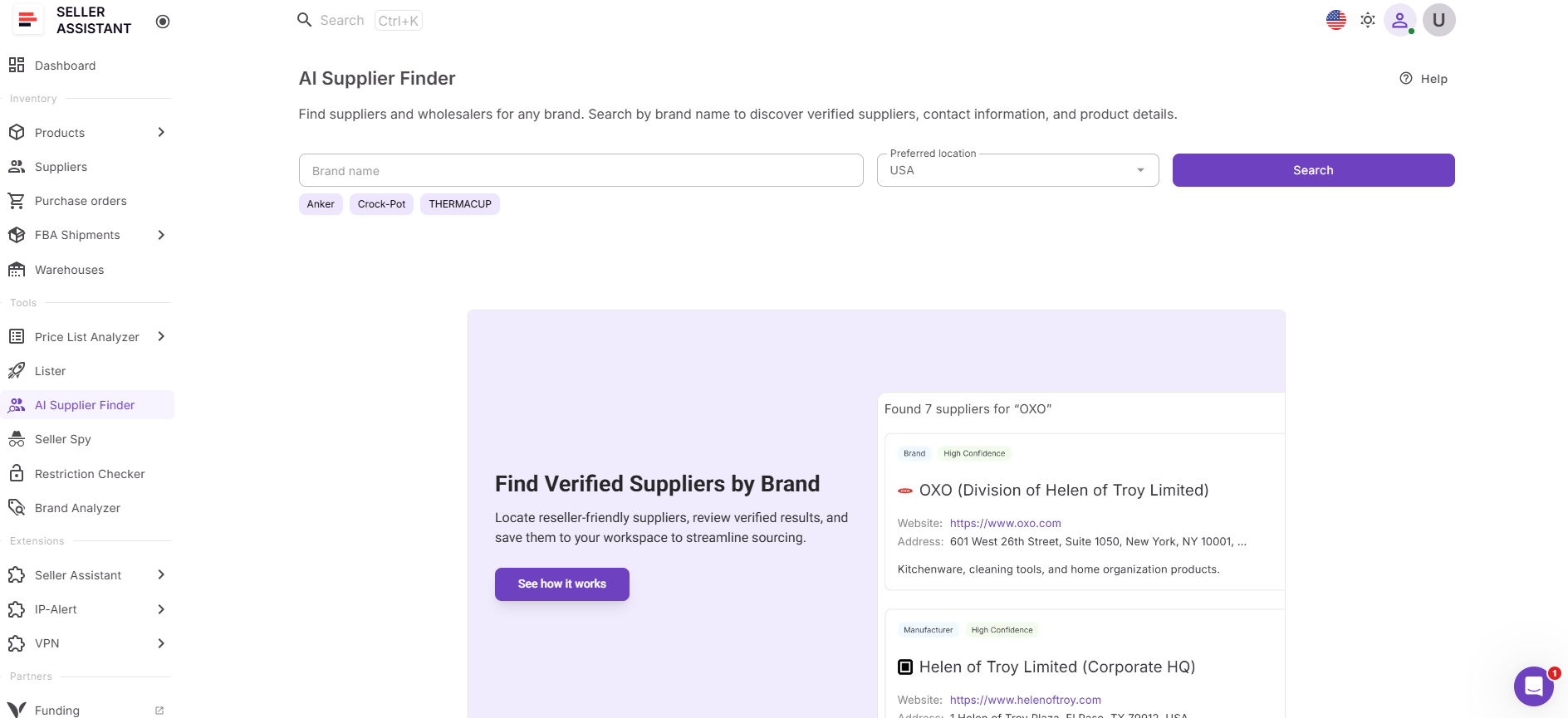 AI Supplier Finder