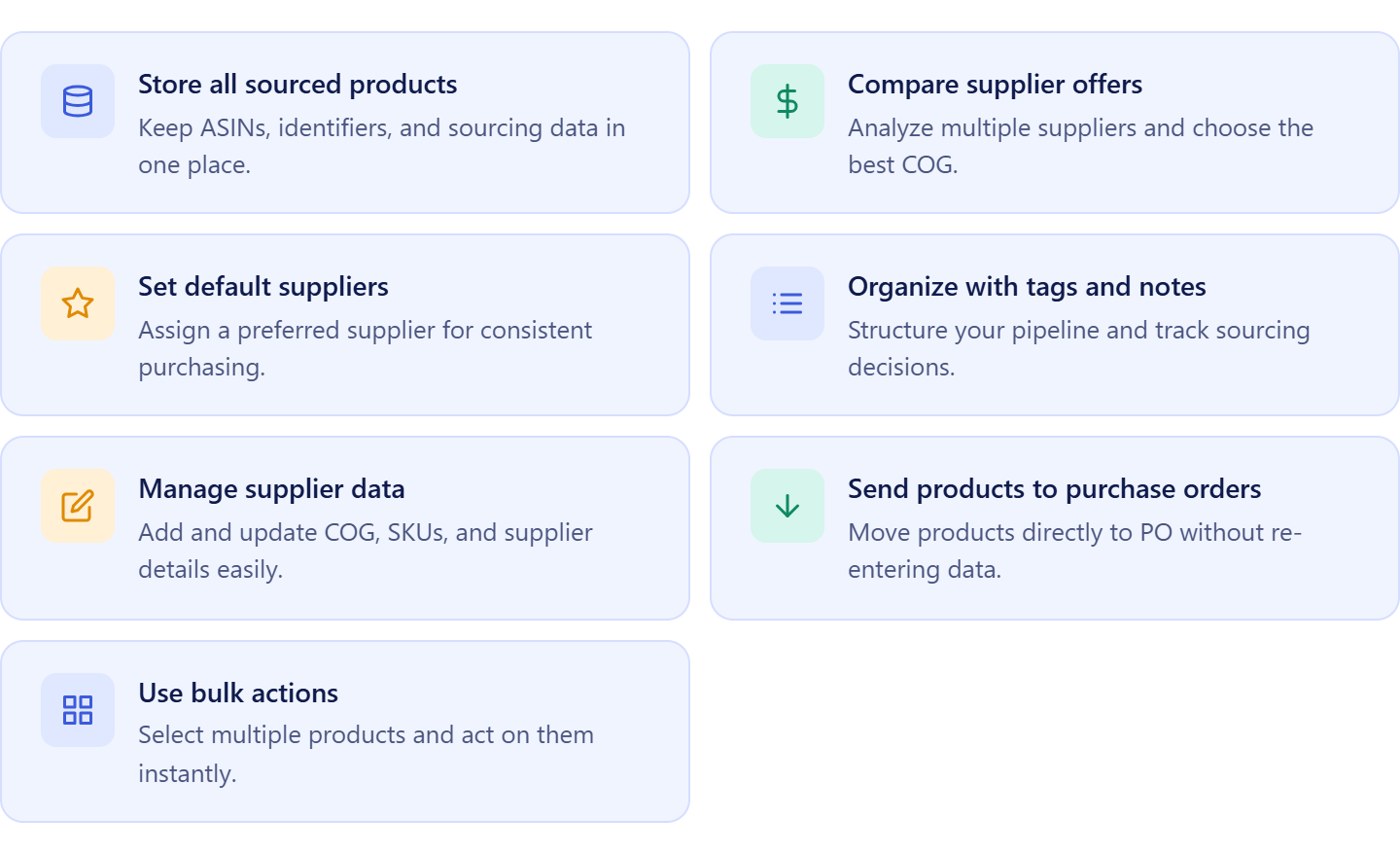 What you can do with Product Database