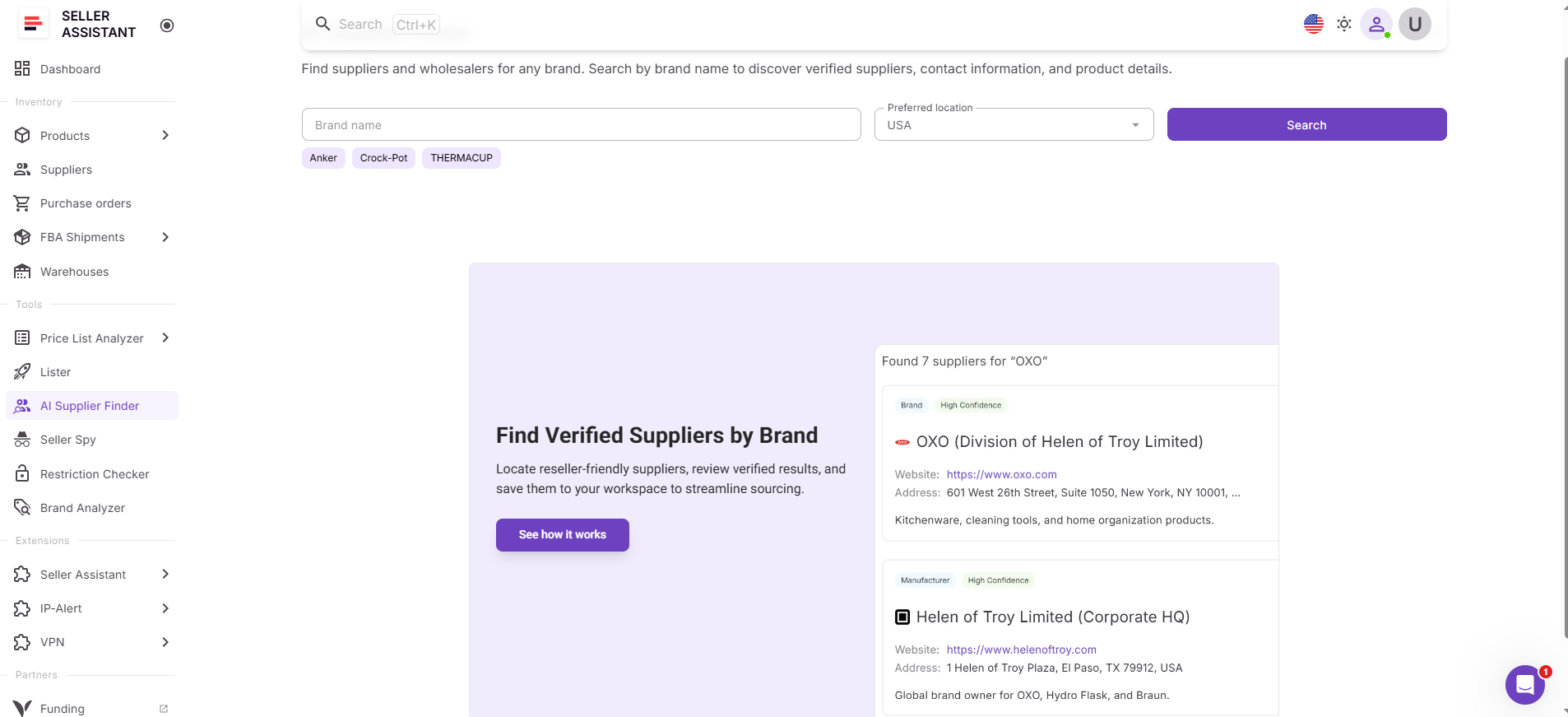 AI Supplier Finder