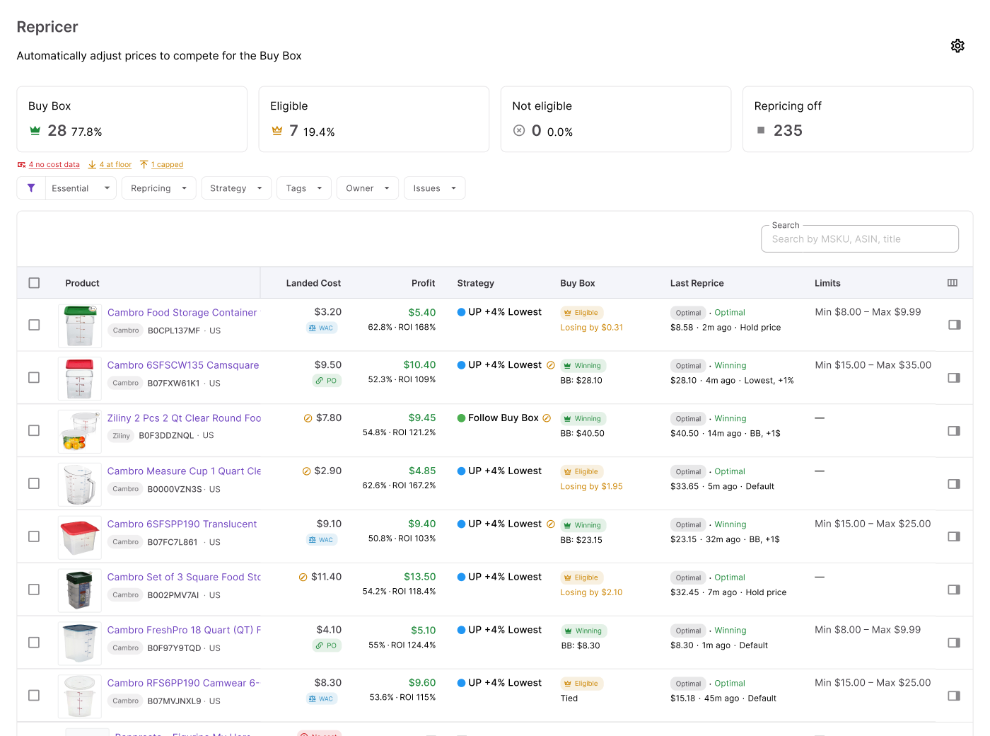 Repricing starts with live market data