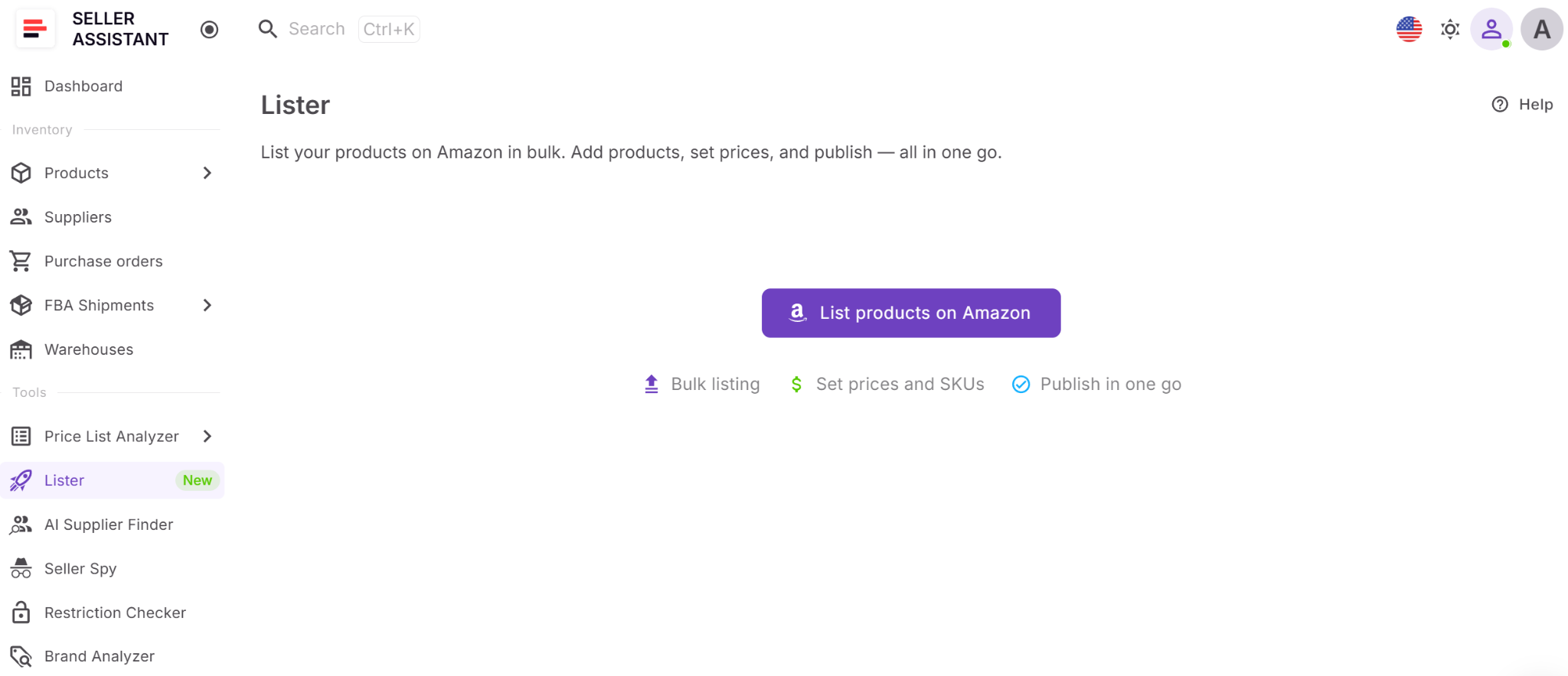 Lister от Seller Assistant
