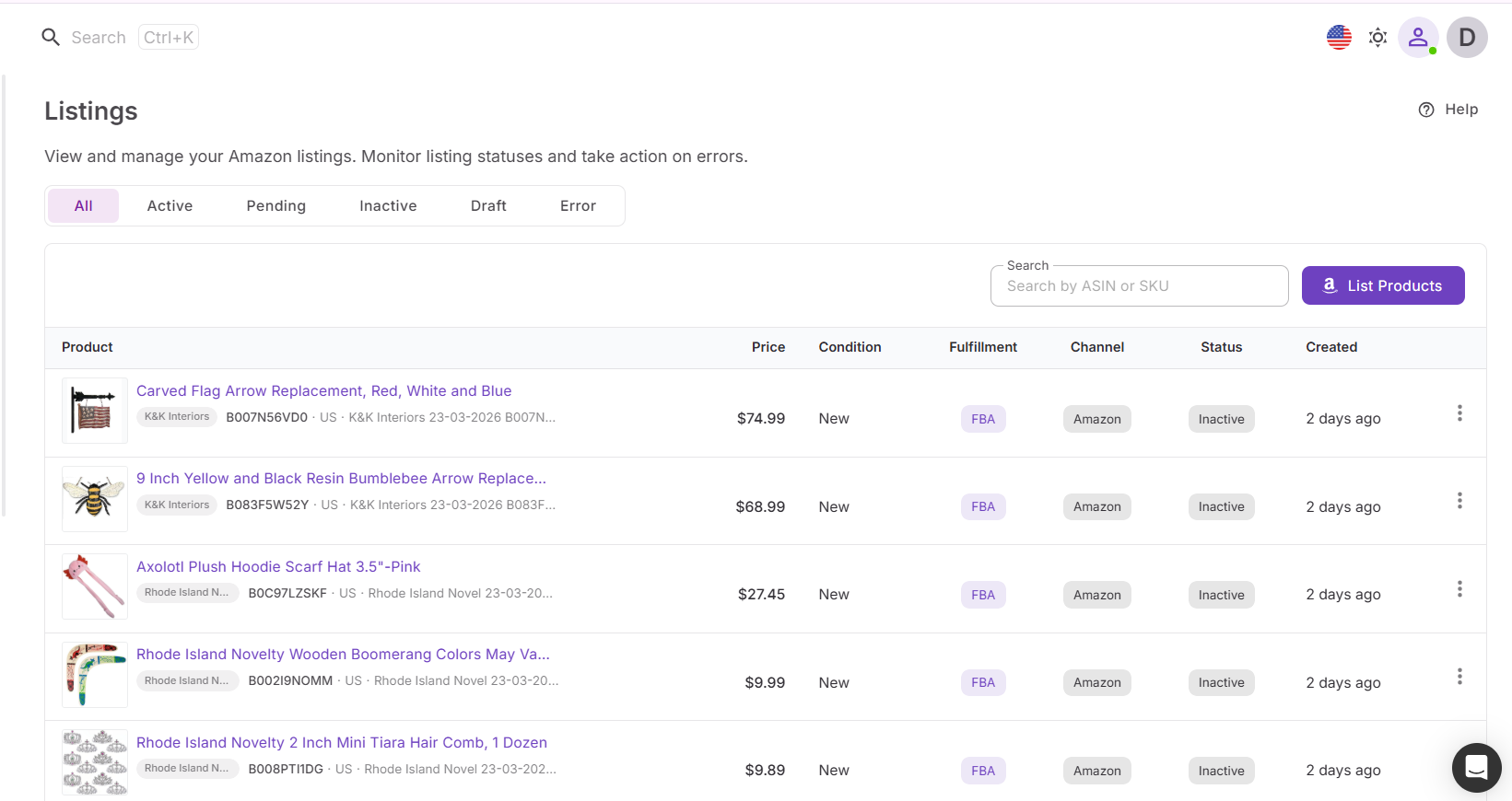 Adım 2. Listelemelerinizi Gözden Geçirin