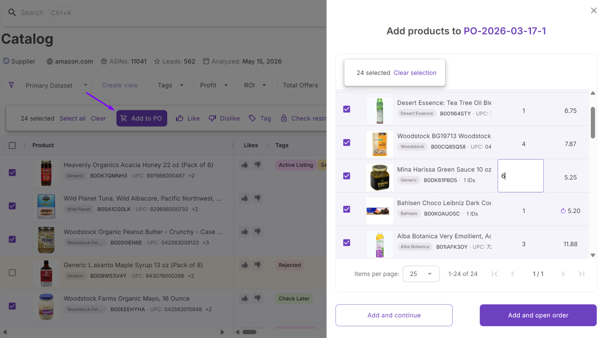 Step 4. Add products and review the order