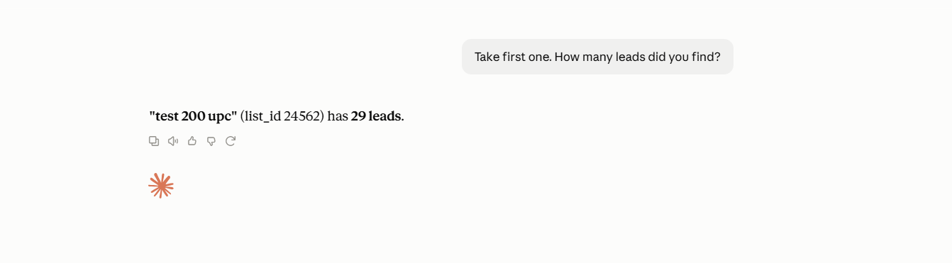 Step 3. Retrieve the analyzed sourcing leads