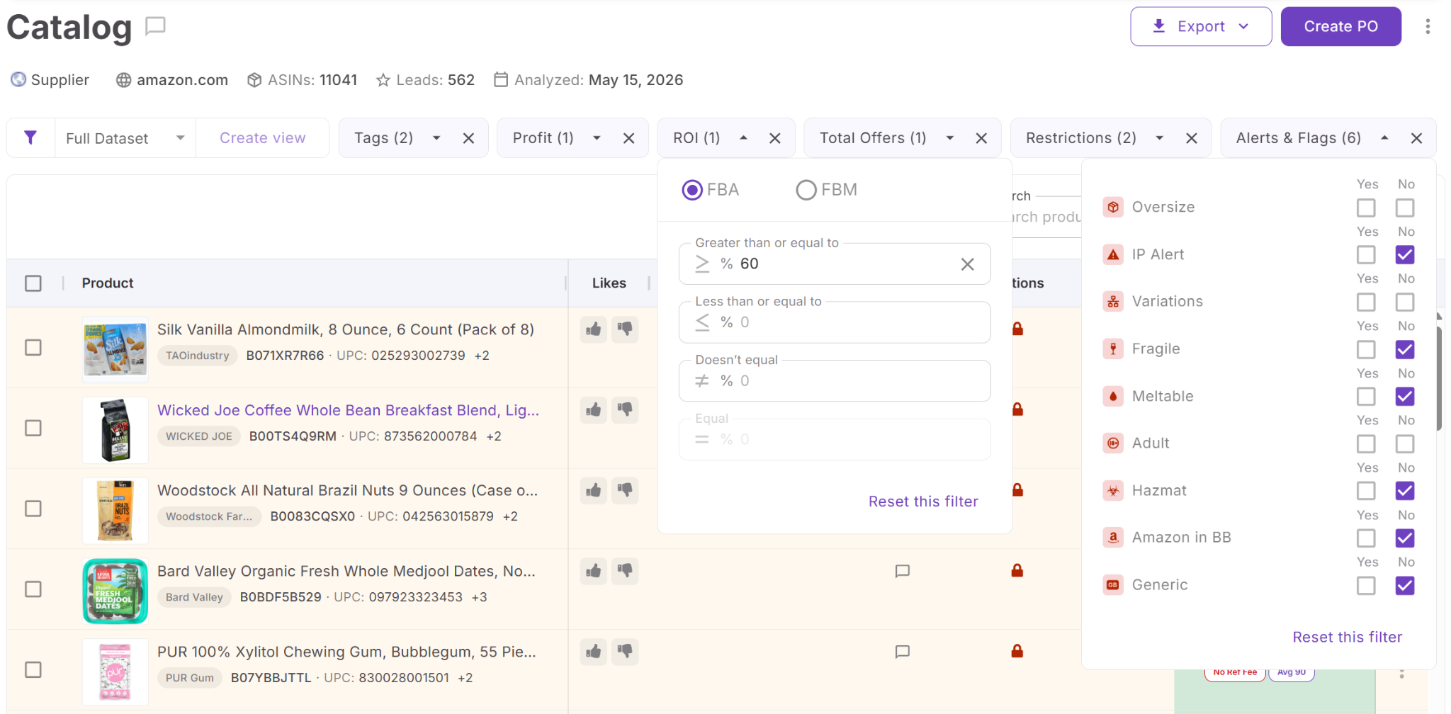 Products that fail the initial requirements can be removed from consideration, while stronger candidates can be organized into a more manageable shortlist