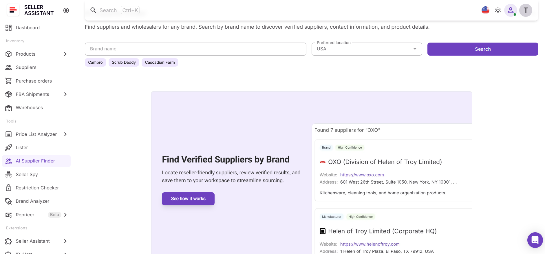 AI Supplier Finder