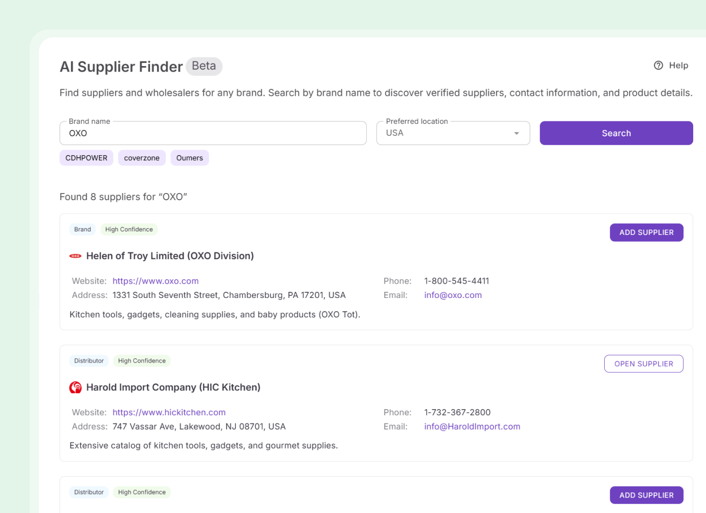 Review results and reach out