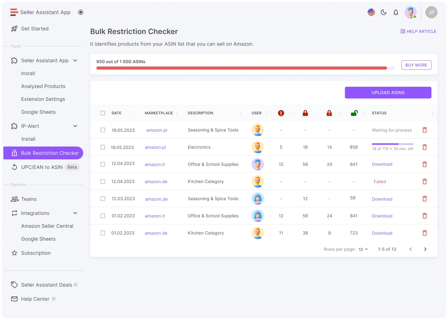 Bulk Restriction Checker