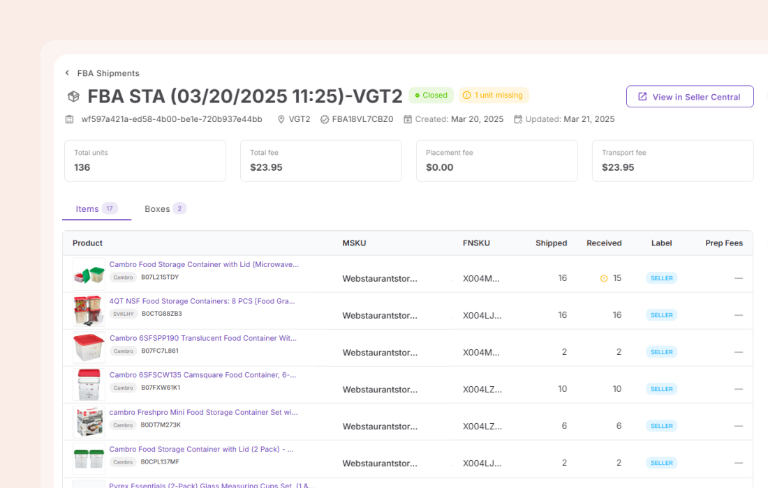 Discrepancy flag on closed shipment