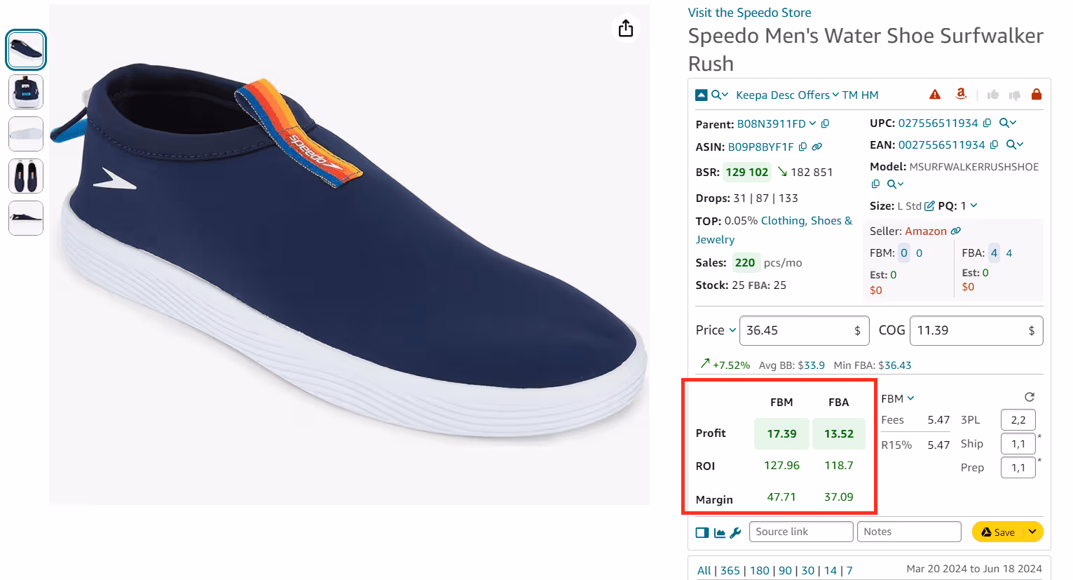 Calculate product profitability with FBM and FBA Calculator