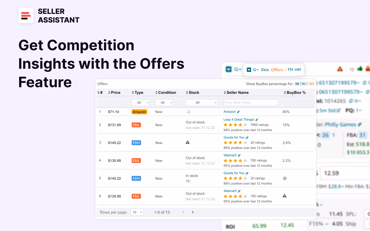 Offers by Seller Assistant