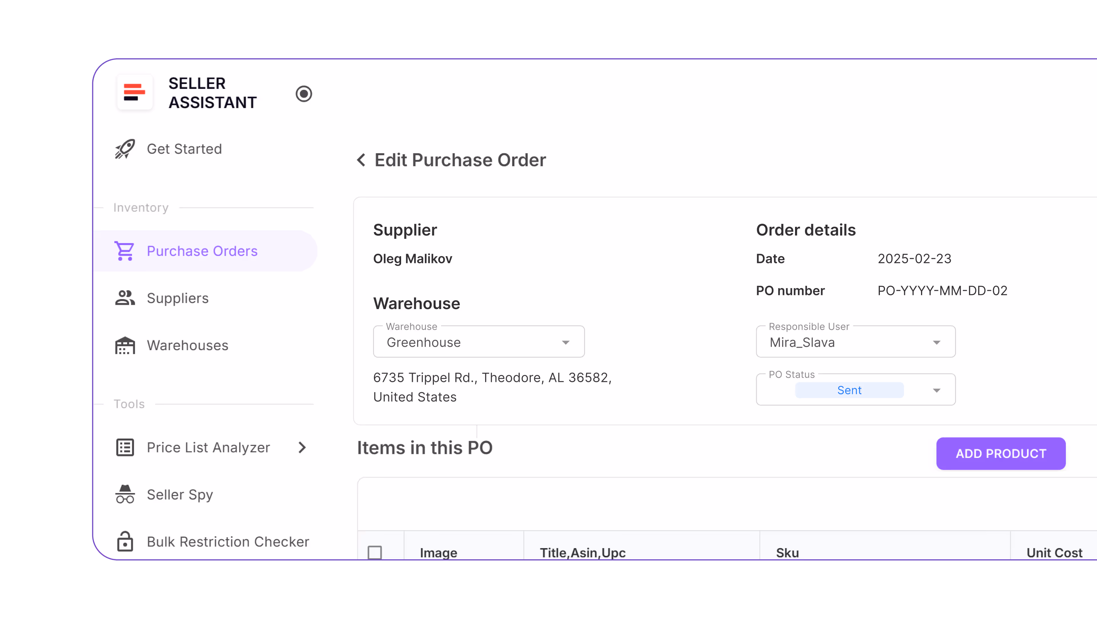 Move from shortlist to POs