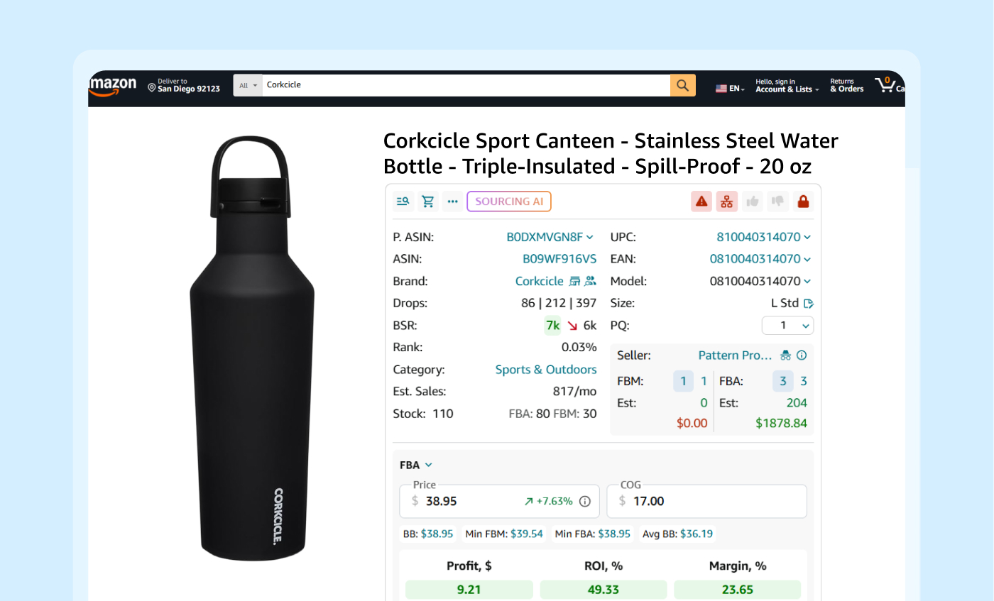 Validate profit before buying