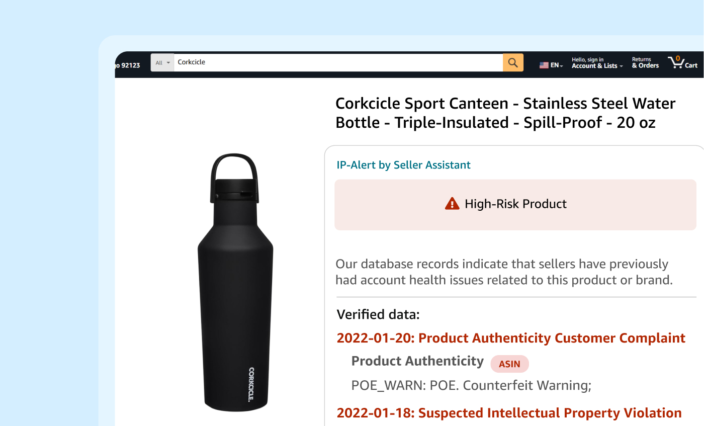 Flag account risks early