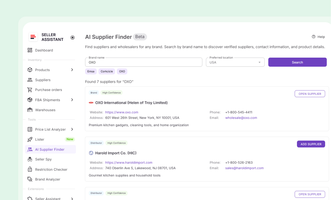 Find vetted suppliers for any brand