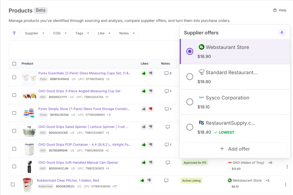 Wrong brand, wrong supplier, wrong COG — any one kills the deal